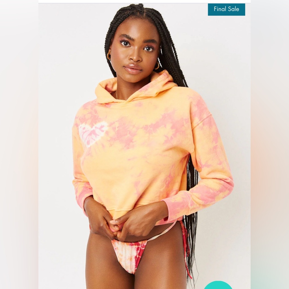 Frankies bikinis tie dye sweatshirt